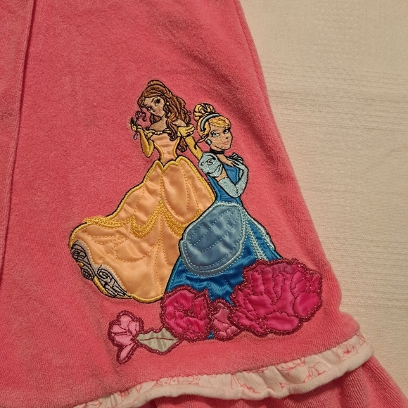 Disney Store girls size 3 hooded swim cover up, princess design, Violet name - Picture 5 of 7